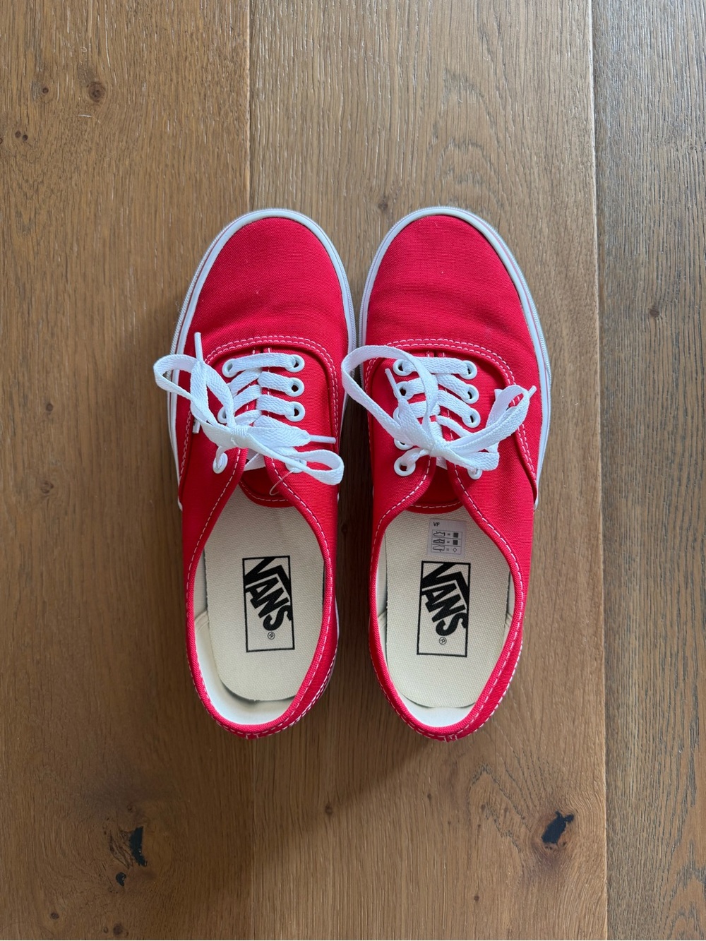 Red van sneakers - excellent condition